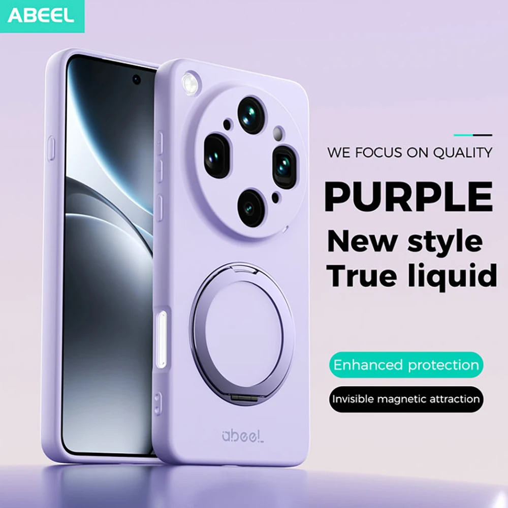 Für OPPO Find X9 Ultra 5G Magnetische Rückseite Hülle ABEEL Objektivschutzring Ständer Funda Find X9 Pro X 9 Panzerhülle Stoßfest