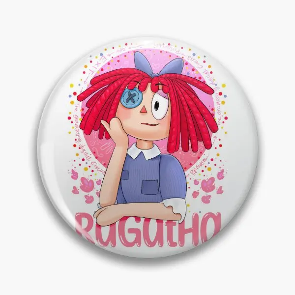 Ragatha The Amazing Digital Circus  Soft Button Pin Cartoon Brooch Collar Women Creative Fashion Clothes Cute Lapel Pin Hat