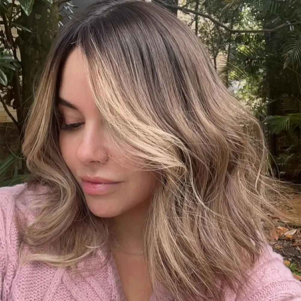 

Темно-медный блонд парик с кружевной передней частью для женщин, омбре, реалистичная линия роста волос, натуральные волны, синтетический, с мелированием, из мягкого волокна, женский парик