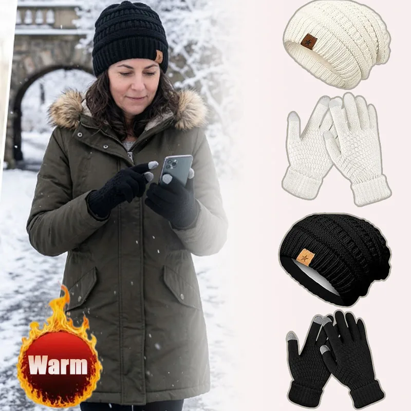 conjunto-de-1-4-pecas-de-gorro-e-luvas-de-inverno-para-mulheres-gorro-de-malha-quente-com-luvas-forrado-com-la-termica-acessorio-para-clima-frio
