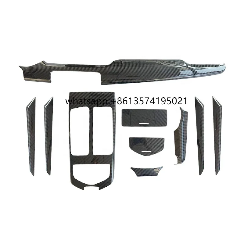 

10pcs for Maserati Quattroporte 2013-2016 Real Dry Carbon Interior Trim Add on
