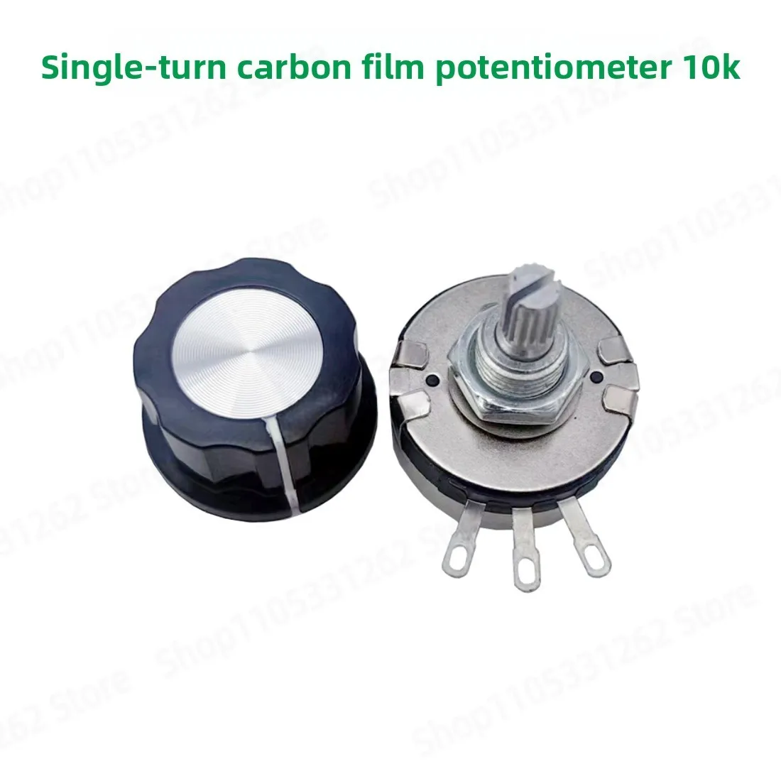 Carbon Film Potentiometer WTH118-1A 10K 2W Plus Knob