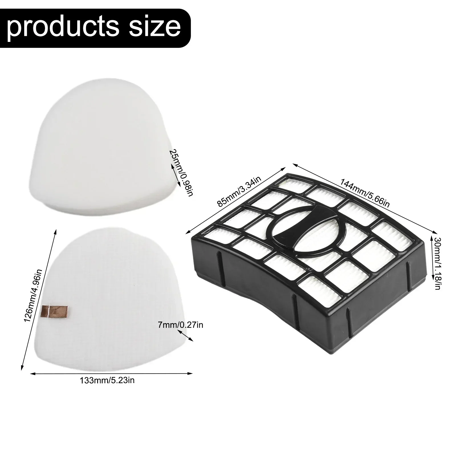 10 قطعة/المجموعة تصفية ل القرش مكنسة كهربائية UV725 ZU561 ZU562 ZU572 ZD400 ZD402 قطع الغيار استبدال الملحقات