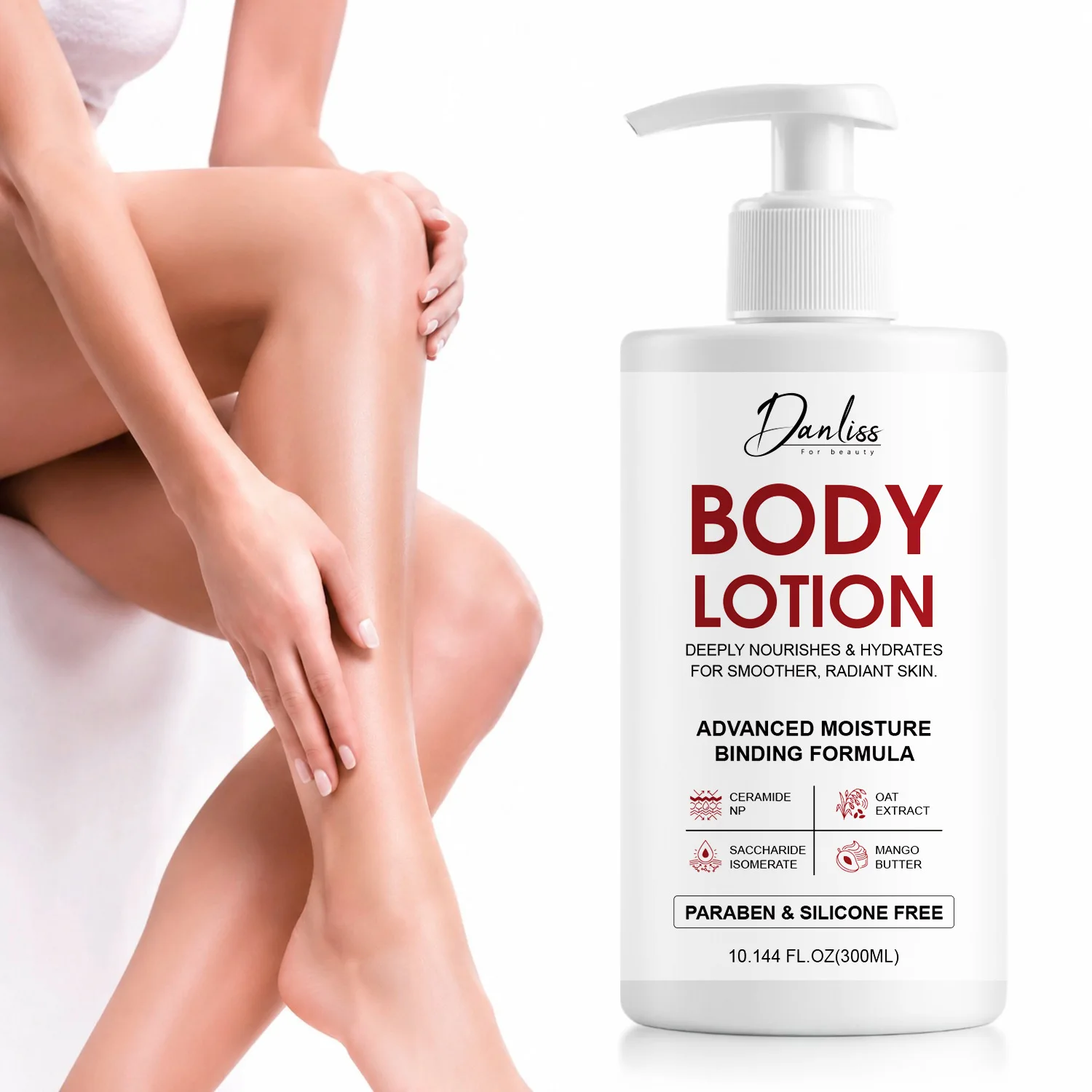 Advanced Moisture Binding Body Lotion – Hydrating Care with Ceramide NP & Mango Butter Experience deep, lasting hydration.