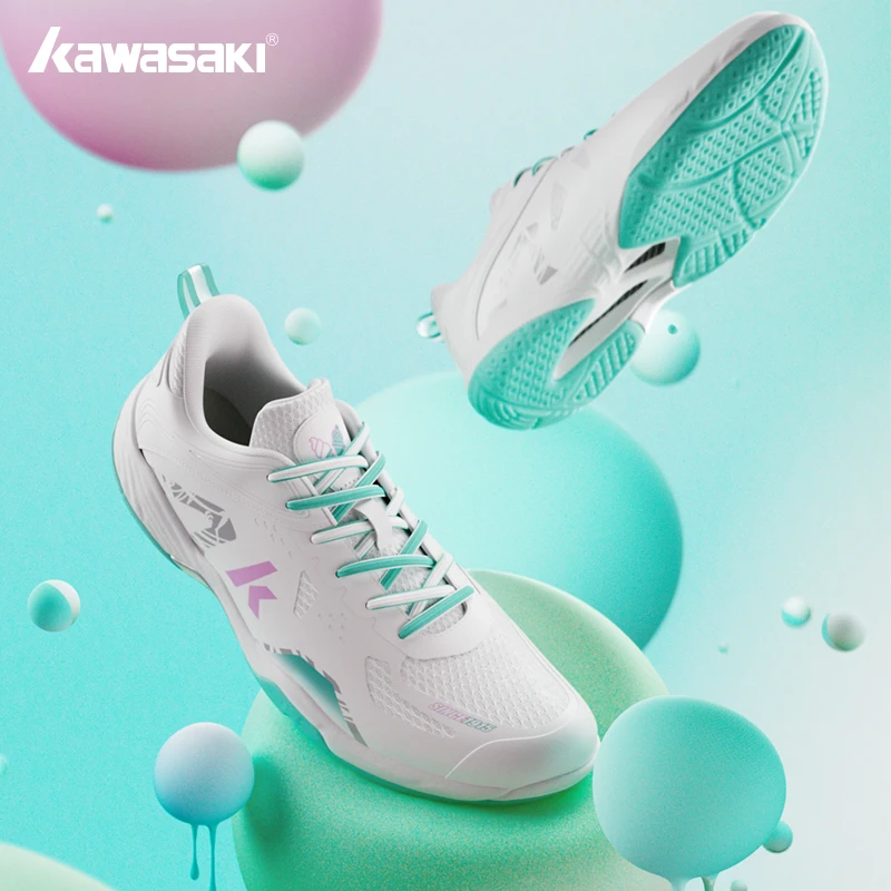 Kawasaki Honor Series Men Women's Sports Shoes รองเท้าแบดมินตันดูดซับแรงกระแทกและระบายอากาศระดับมืออาชีพสําหรับผู้ชายและผู้หญิง