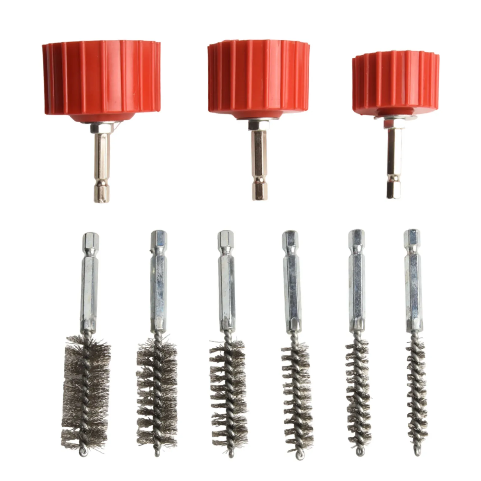 Copper Pipe Cleaner Set with 39 Pieces for Drilling Includes Tube Brushes and Steel Brushes for Effective Cleaning