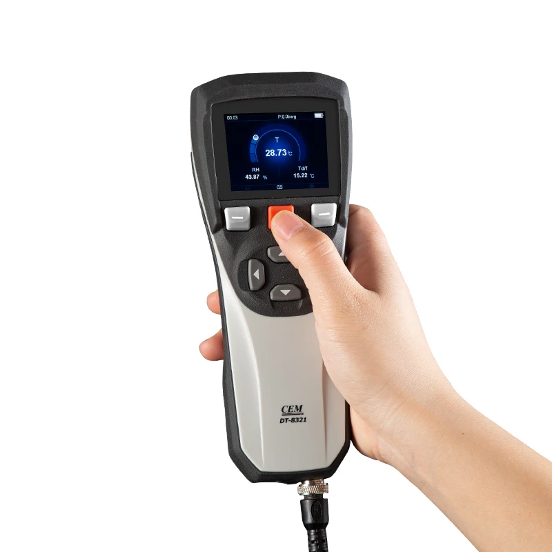 DT-8321  Handheld Data Logging Dew Point Meter for Spot-Checking Applications