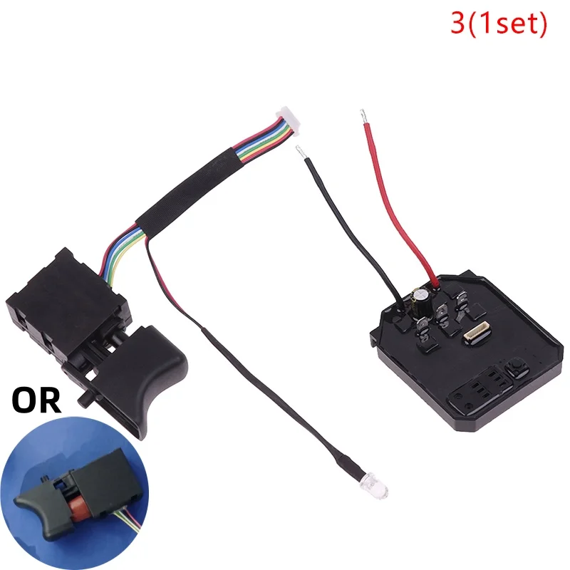 Control Board+Switch For Dayi 2106/161/169 Brushless Electric Wrench Motherboard Accessories Speed Switch Drive Board Controlle