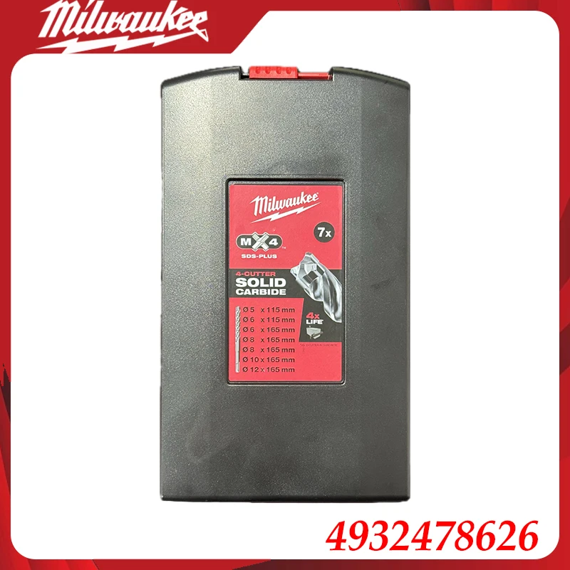 

Milwaukee 4932478626 SDS Plus Rotary Hammer Drill Bit Set Hardened Carbide for Concrete & Masonry