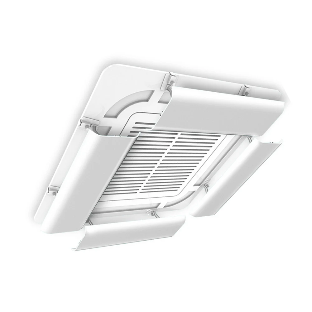 Air Conditioner Air Deflector for Central AC Systems to Interrupt Direct Draft Paths and Aid Balanced Room Temperatures