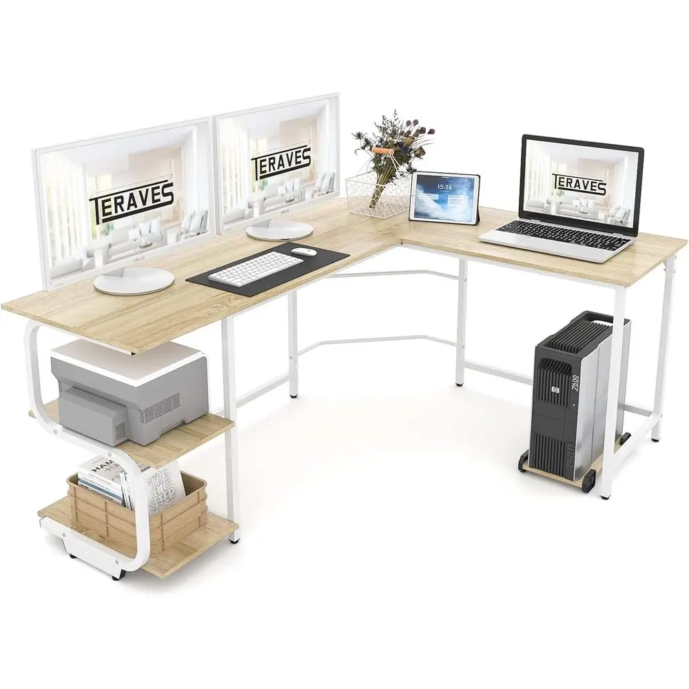 

Прочный стол для ноутбука с просторной поверхностью, 69 дюймов, для домашнего офиса или игр