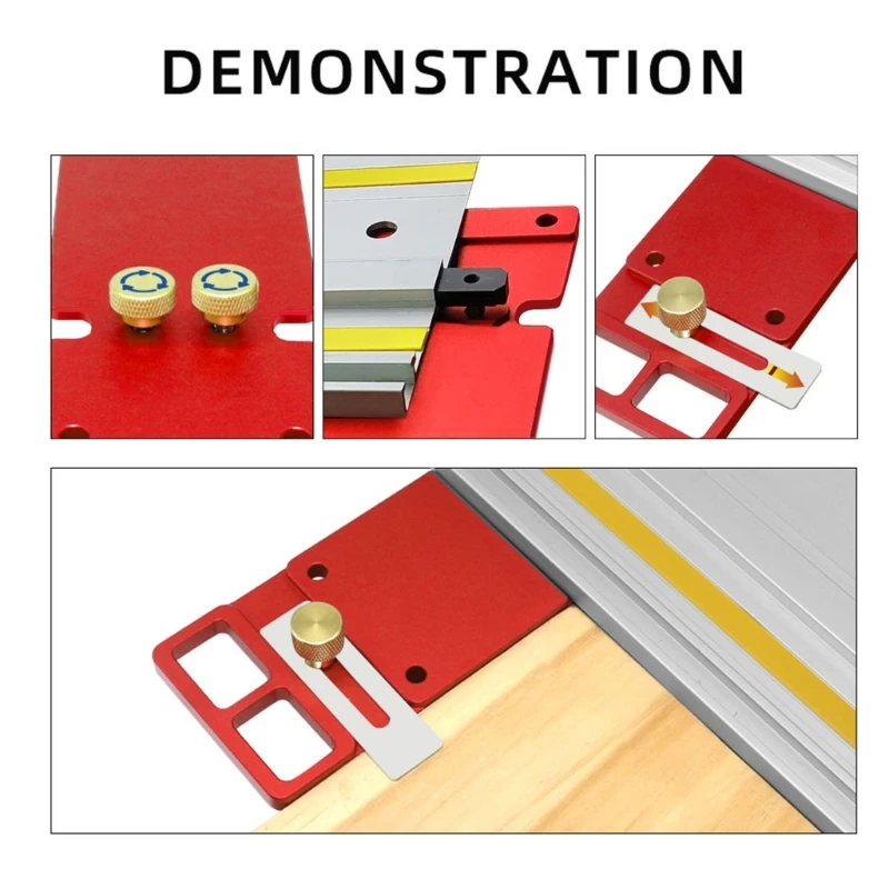 

Circular Sawing Guide Rails 220mm Woodworking 90 Degree Electric Track Stop Square Electric Circular Sawing Dropship