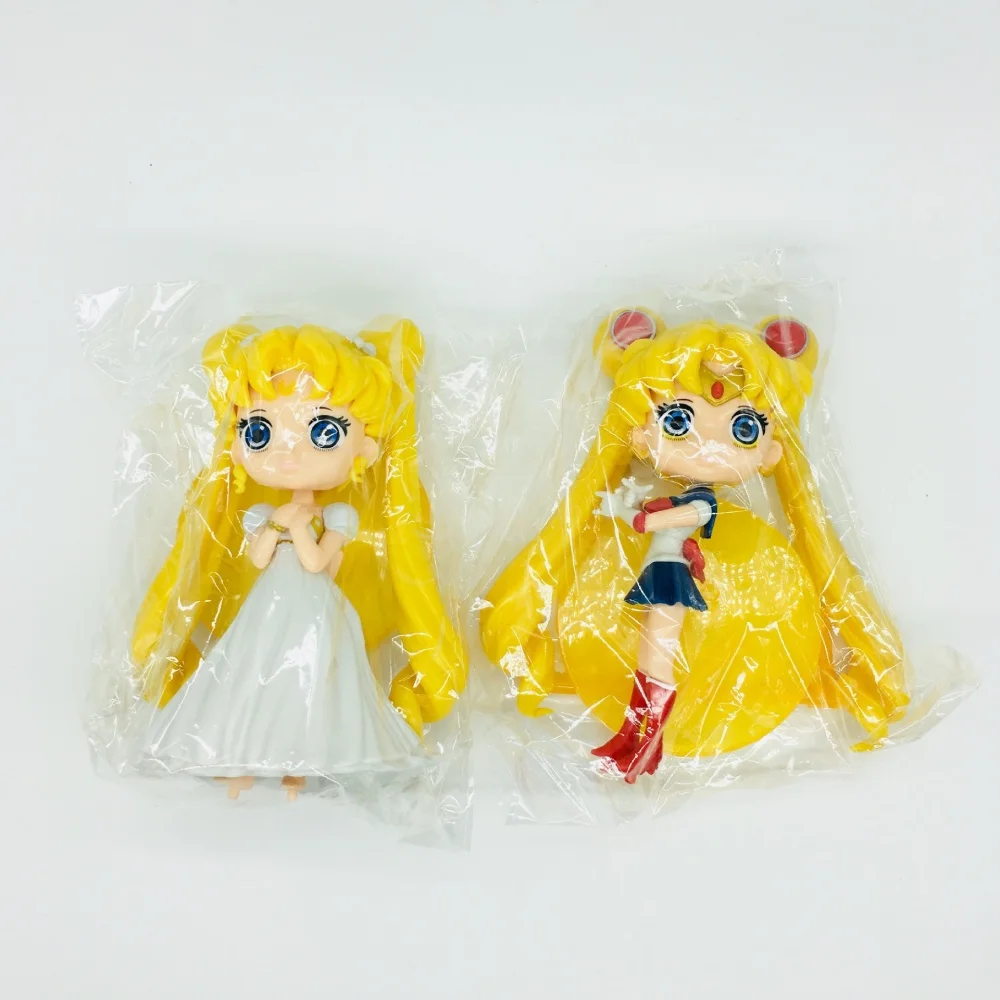 14cm Anime Sailor Moon Tsukino Usagi Figurine Statue PVC Action Figure Car Ornamen Toy Cake Decoration Collection Model Gift view 6