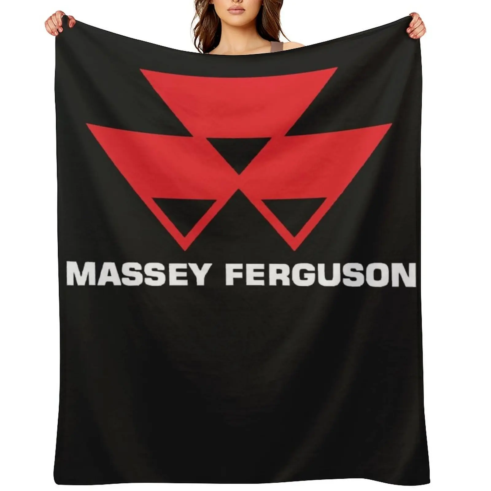 

Best seller massey ferguson logo merchandise Throw Blanket Designers Thermals For Travel Stuffeds for winter Blankets