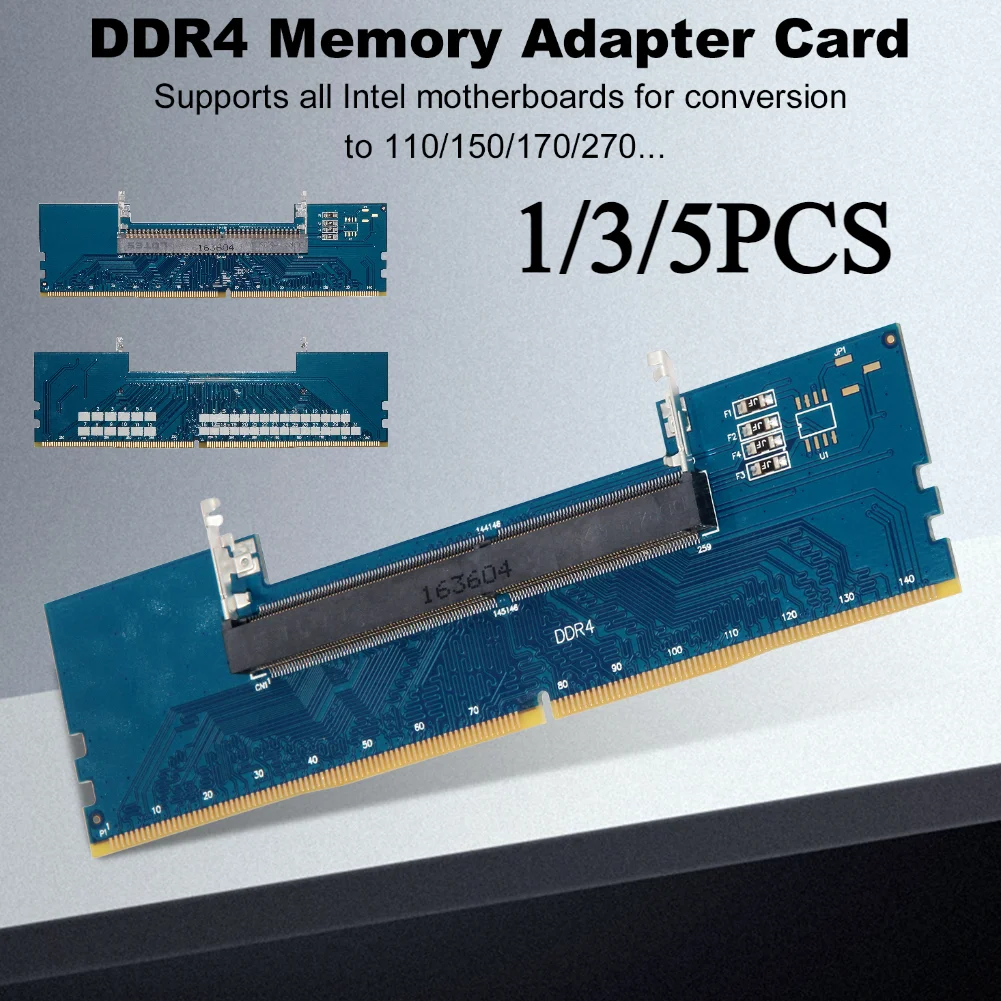 Laptop DDR4 SODIMM To Desktop DIMM Memory RAM Connector Cards Converter Adapter 3200/2666/2400/2133MHZ 4-Layers Memory Adapter