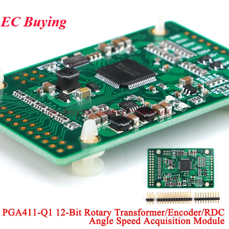 PGA411-Q1 12Bit Acquisition Rotary Transformer Resolver Encoder RDC Angle Speed Acquisition Board Module ADS1256IDB 24-bit ADC