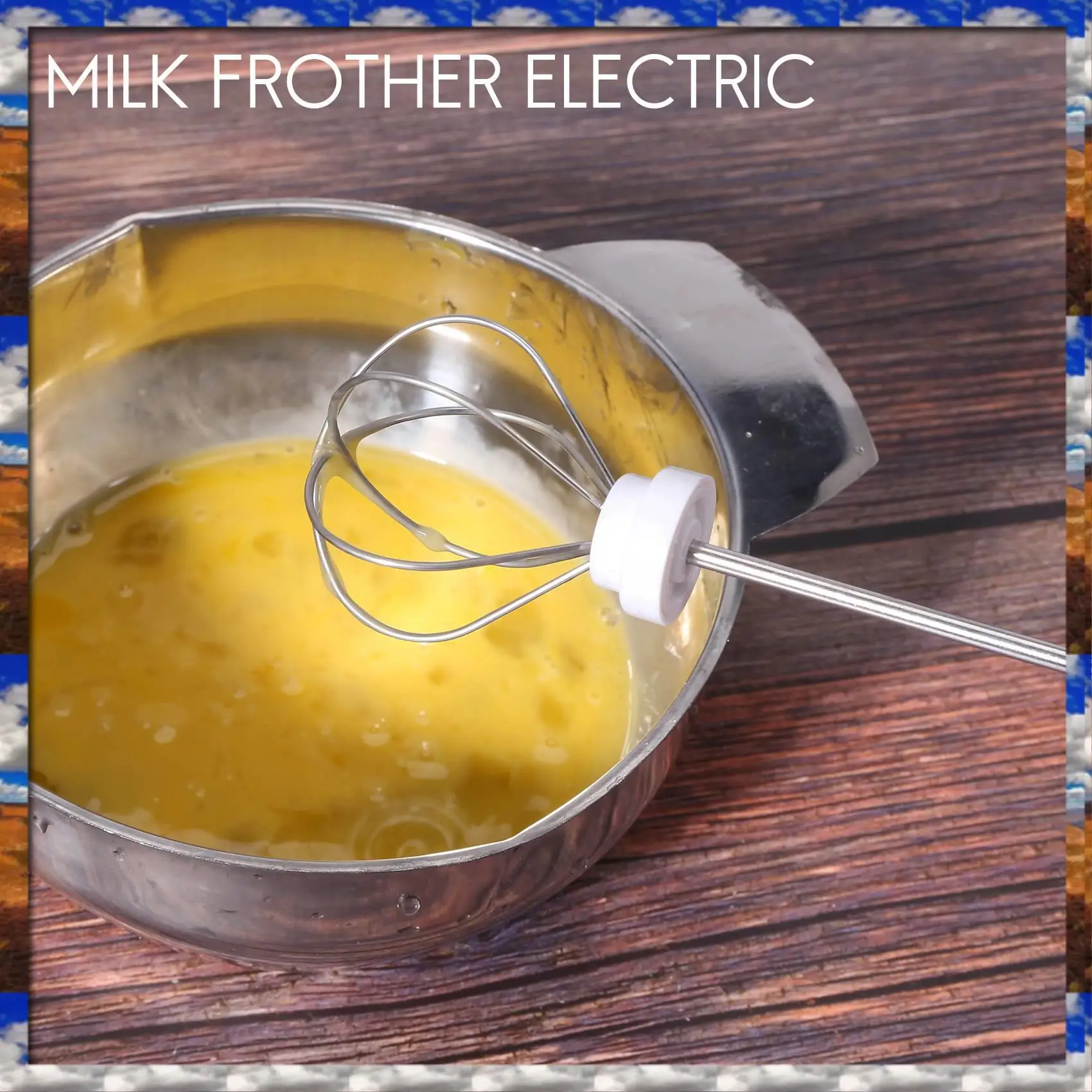 Top Sale Rechargeable Electric Milk Frother With 2 Whisks, Handheld Foam Maker For Coffee, Latte, Cappuccino, Hot Chocolate, Dur