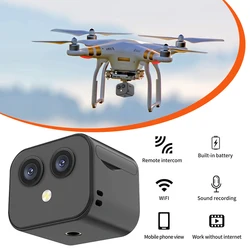 WiFi Mini Camera 4K HD Security Monitoring Camera Night Vision Home Camcorder USB Rechargeable Remote Viewing for Indoor Outdoor