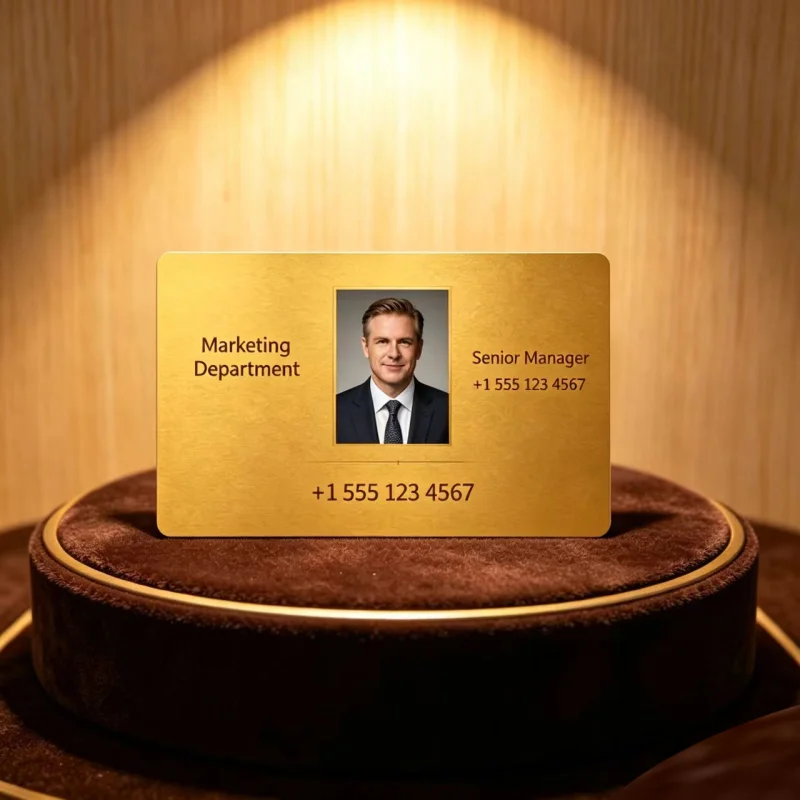 Custom Double-Sided Metal Business Cards, Versatile, Can Be Used as Information Cards, Business Cards, Promotional Cards, Etc.