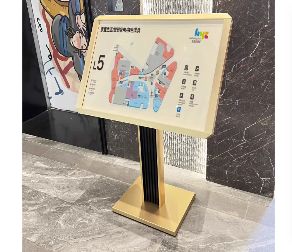 

Guide table vertical floor cable guide sign lobby sign outdoor display sign water sign landing