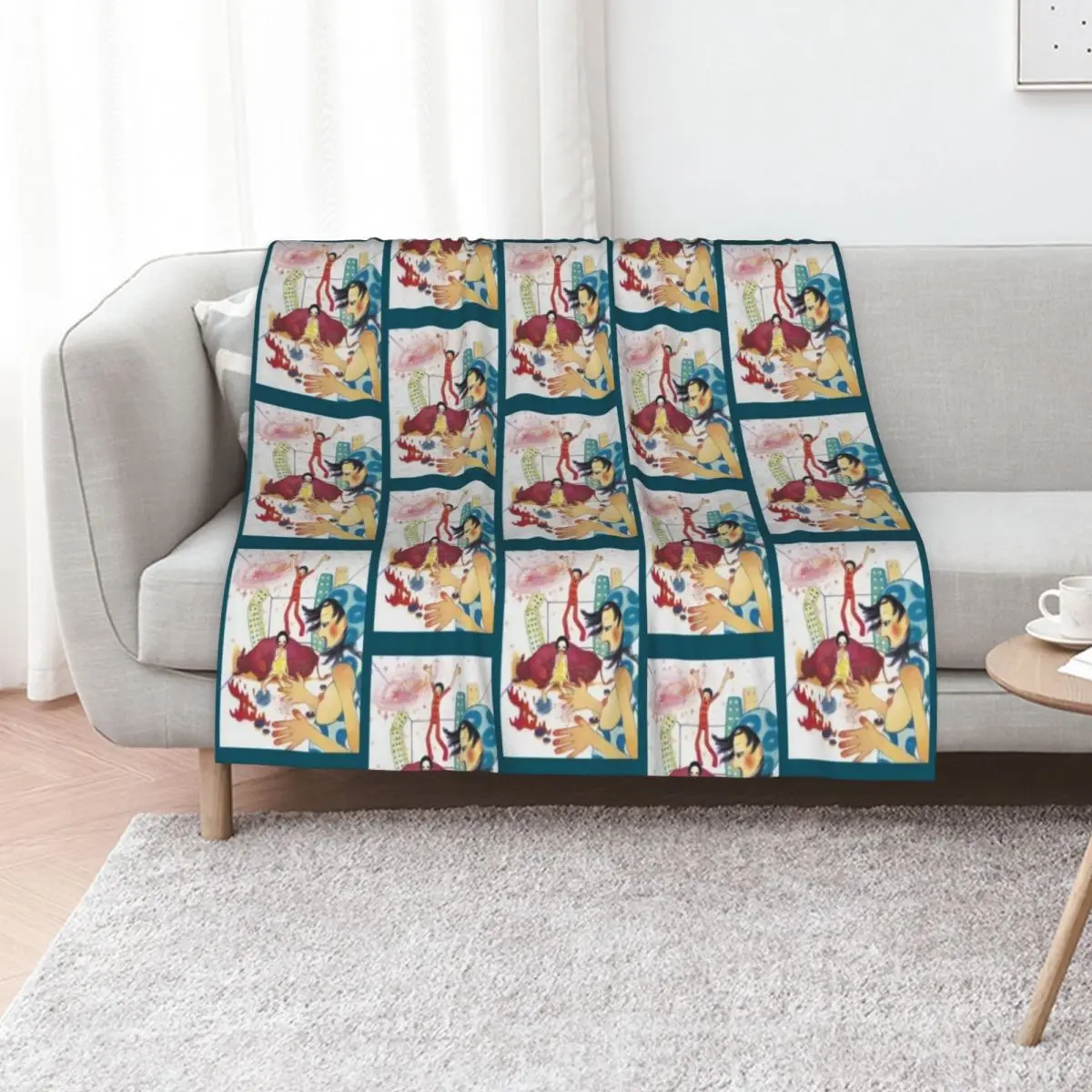 

Aya Takano Throw Blanket warm for winter Fashion Sofas christmas gifts Vintage Blankets