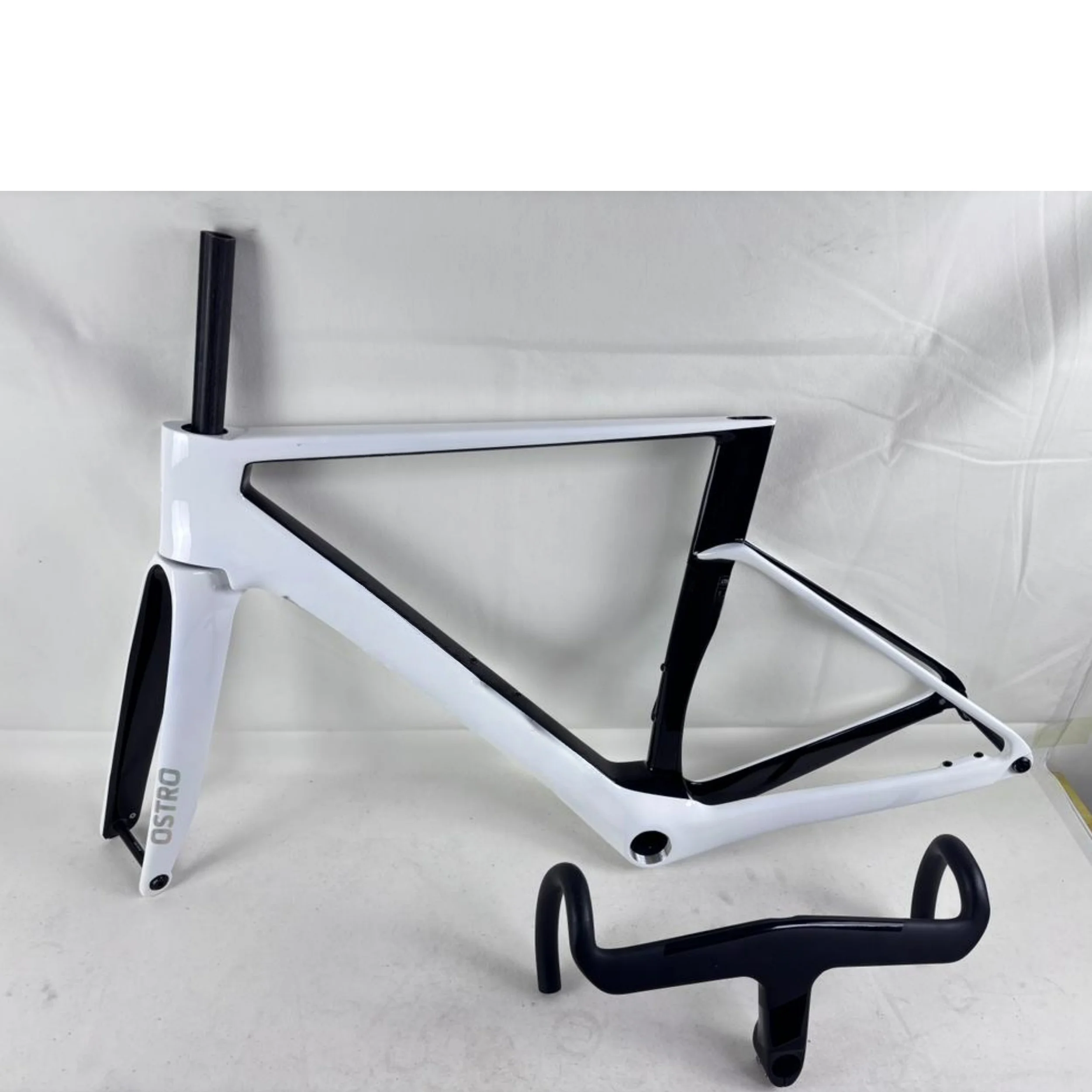 مجموعة إطارات دراجة الطريق الكربونية الجديدة Ostron 2.0 لعام 2025 - فرامل قرصية متوافقة مع جذع المقود وBB T47 - إطار الدراجة