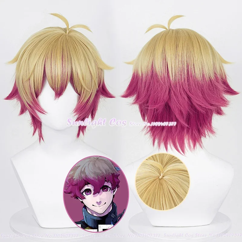 

Alexis Ness Cosplay Wig Cosplay 30cm Linen Rose Red Hair Heat Resistant Synthetic Wigs In Stock Anime Wigs + Wig Cap