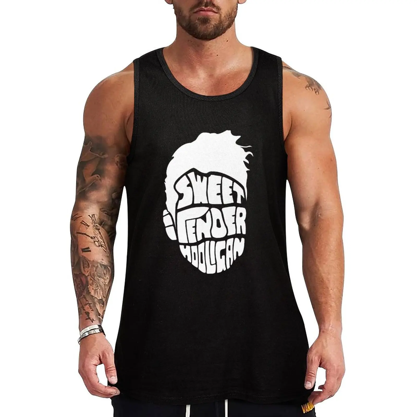 Sweet and Tender Hooligan (White Only) Tank Top Men's clothing brands vests for men Men's clothing