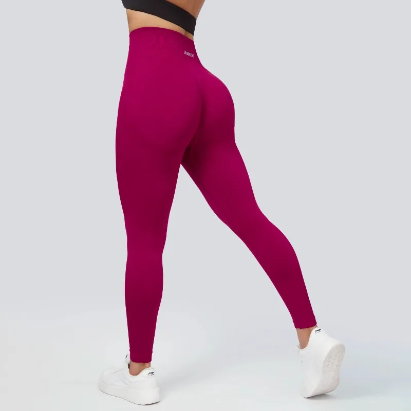 Invisible Open Crotch Pants Large Size Seamless Knitted High-waisted Fitness Yoga Pants Peach Buttocks Trousers Elastic Sports