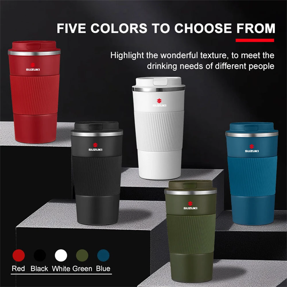 

500 мл термос для путешествий, герметичная кофейная чашка, чайная кружка для воды для Suzuki Swift Jimny Vitara Samurai Baleno Ertiga Alto Antelope