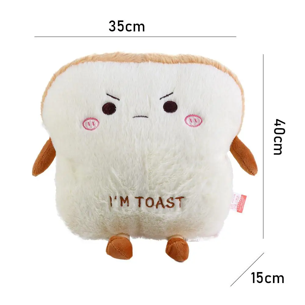 Toys Simulation Toast Bed Cushion   Home Decoration Sleep Pillow  Bread Pillow Warm Hand Pillow Stuffed Cushion