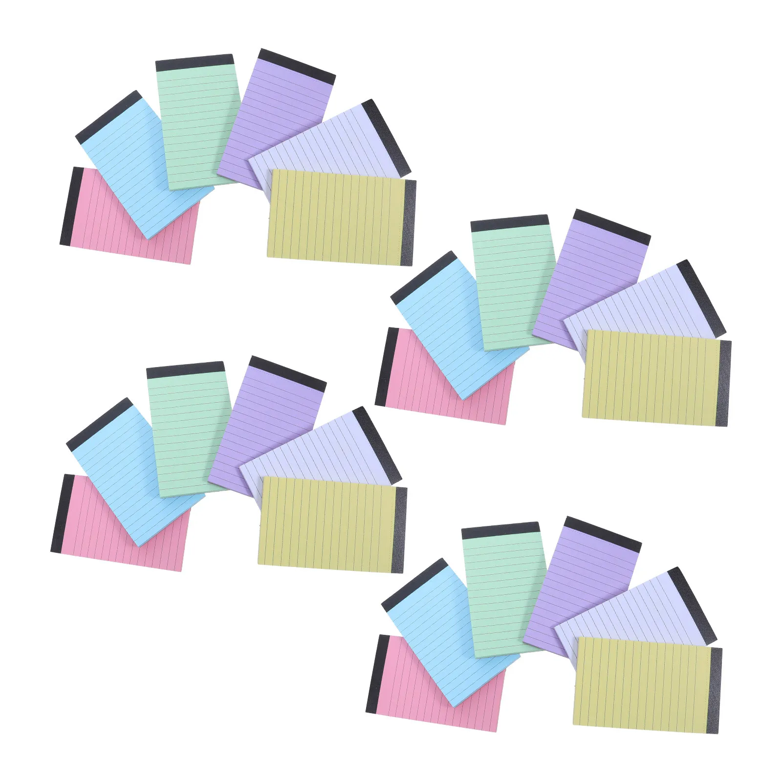 24Pcs Portable Note Pad Blank Lined Notepad Memo Pads Writing Taking Paper Note-taking Office