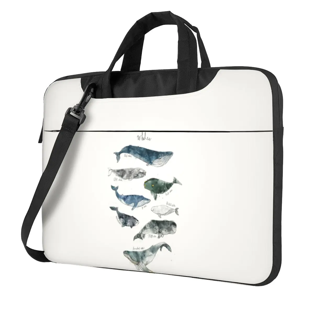 

Сумка для ноутбука через плечо с китами, сумка для компьютера, устойчивая защитная сумка для ноутбука Macbook Pro Lenovo