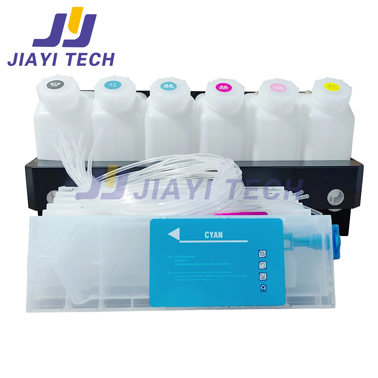 Suitable for printer 6-color continuous ink supply bucket inkjet printer 1.5L continuous ink supply bucket with iron frame