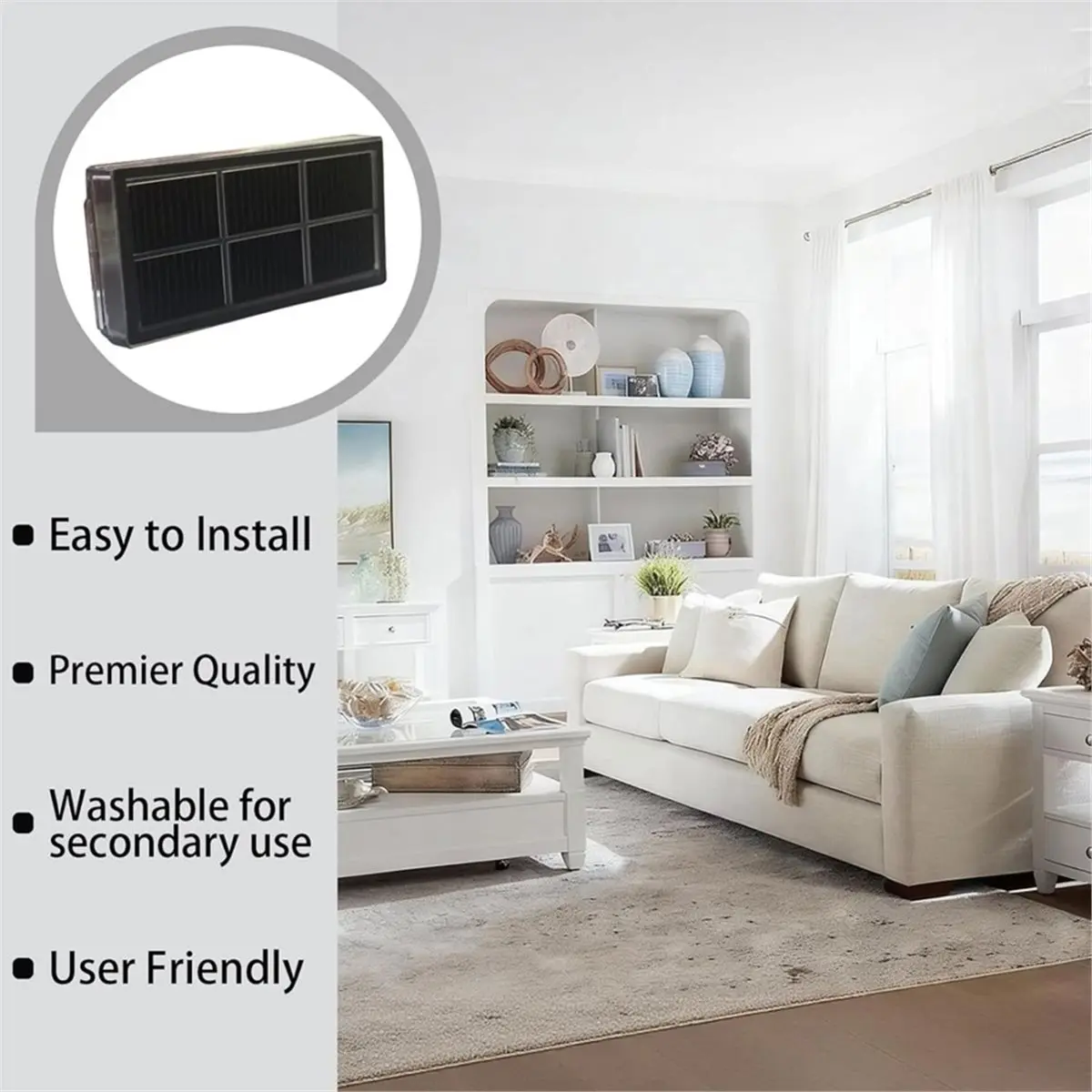 (12 Pack) Replacement HEPA Filter for X40 Ultra, L10s Pro Ultra Heat, X30 Ultra,D30 Ultra,Series Robot Vacuums
