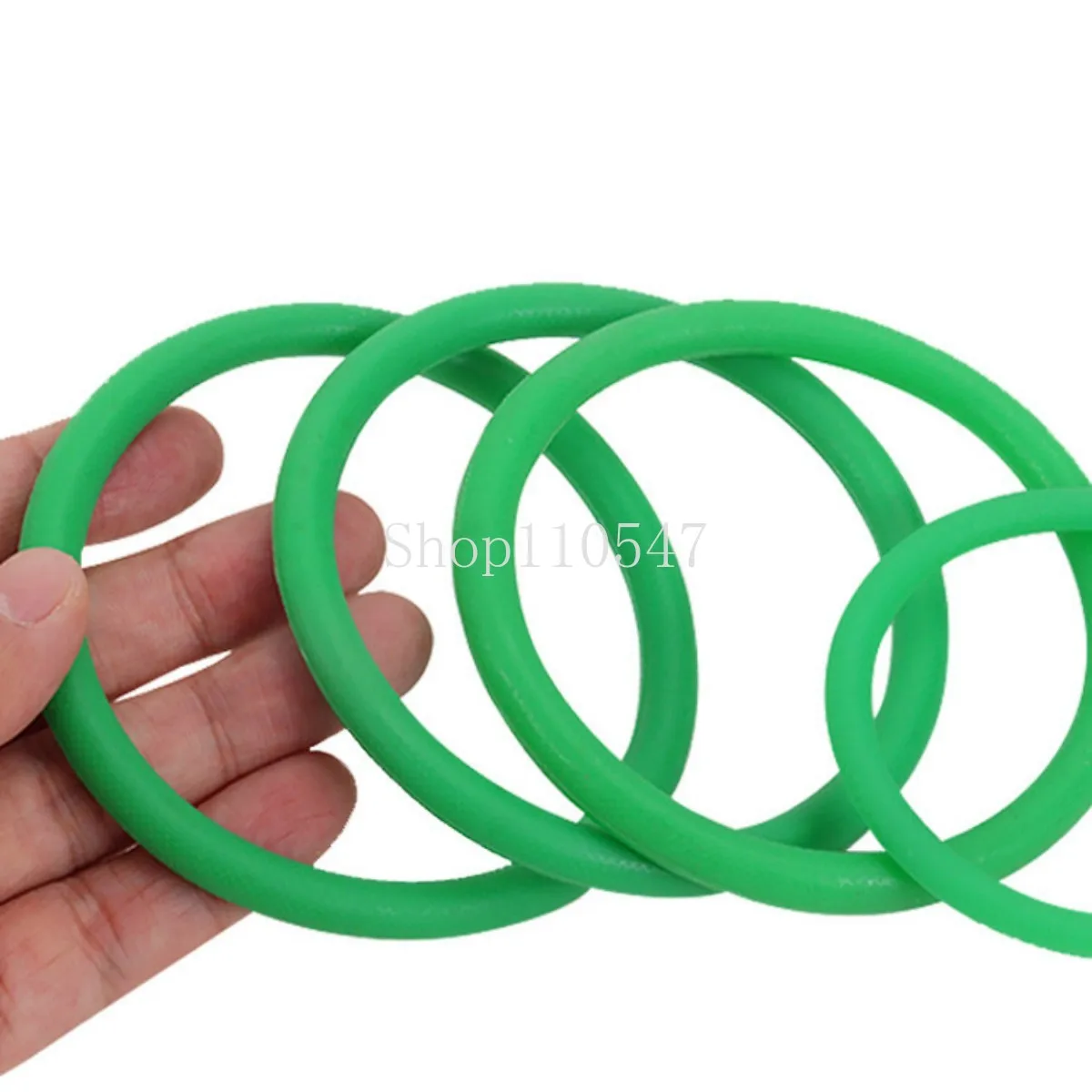 1pcs Green Polyurethane Round Belt PU Ring Belts Seamless Splicing Transmission Belt Diameter 3mm Length 150mm 175mm