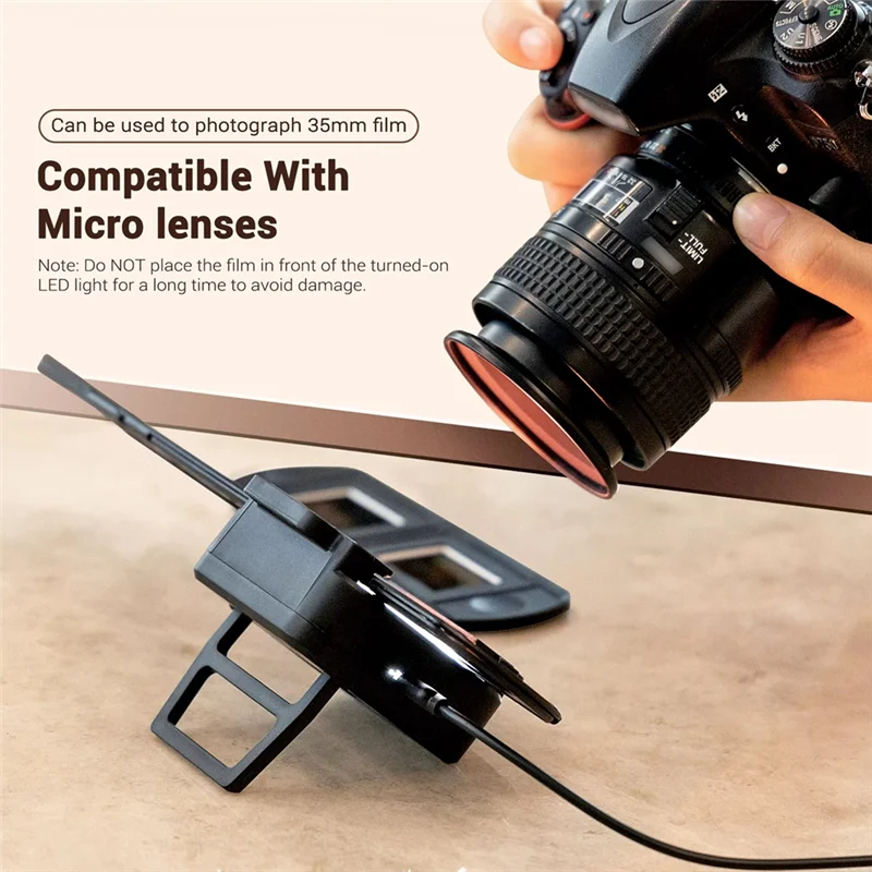 B03B-35Mm Negative Film Digitizing Adapter Set With LED Light For Scanner Copying Film Scanner Accessory