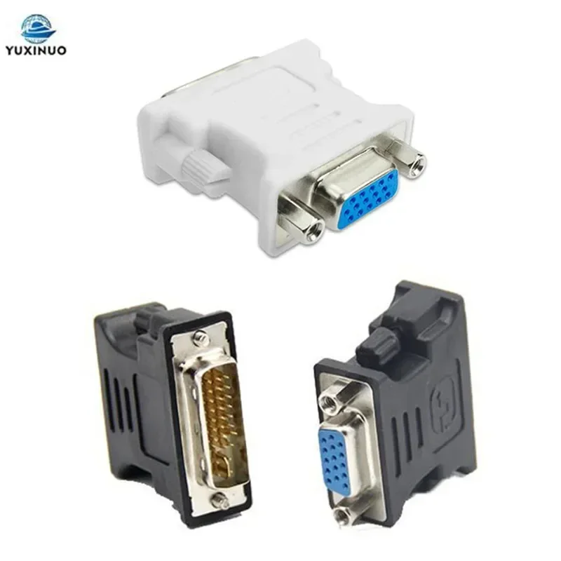 1pcs DVI (24+5) Pin DVI to VGA Male to Female Video Converter Adapter for Graphics Cards PC Laptop Computer 1080P HDTV Monitor