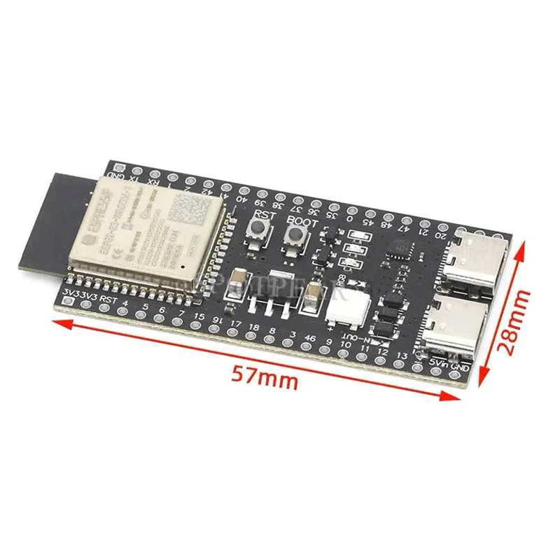 Excelente kit de placa de desarrollo ESP32-S3, módulo BT Wifi 2,4G, interfaz tipo C de 44 pines, Ideal para proyectos Iot