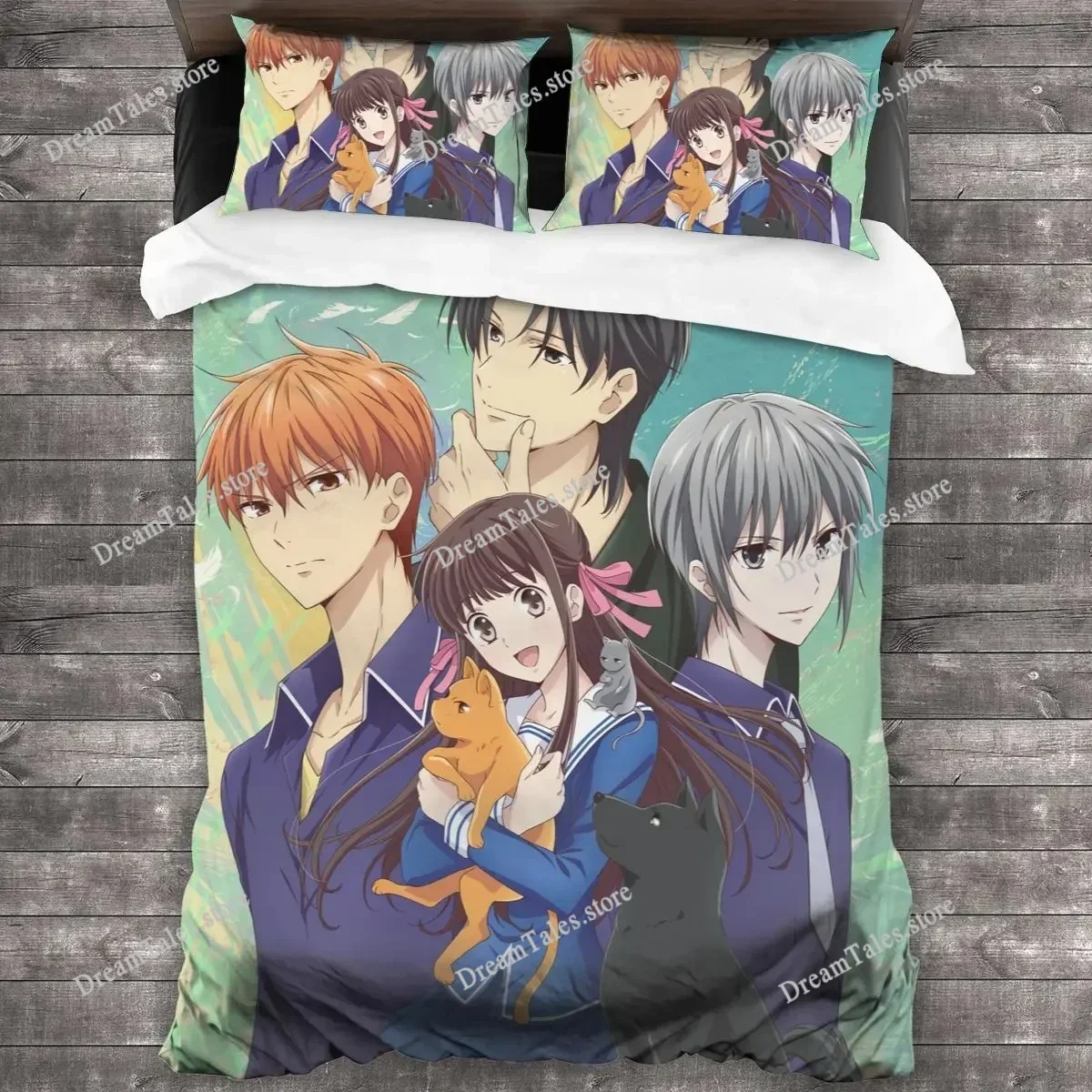 

Exquisite 3D Anime Fruits Basket All Season Wallpaper Print Bedding Set Duvet Cover Comforter Bed Youth Kids Girls Boys Gift029