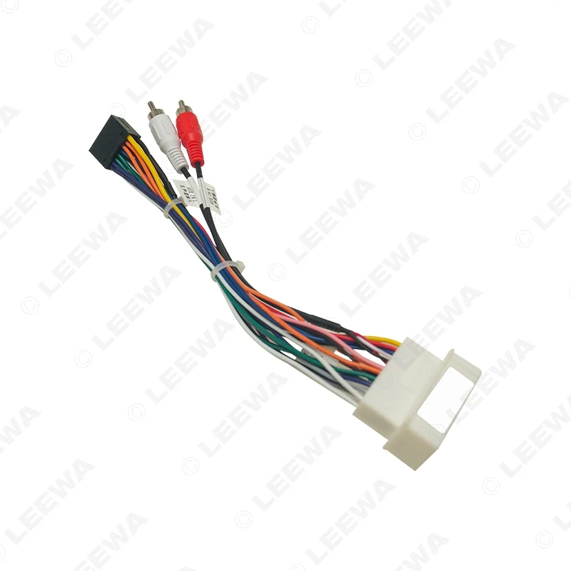 LEEWA Car Audio Cablaggio Per Hyundai Elantra Santafe 04-07 Aftermarket 16pin CD/DVD Stereo Installazione Cavo Adattatore # 7082