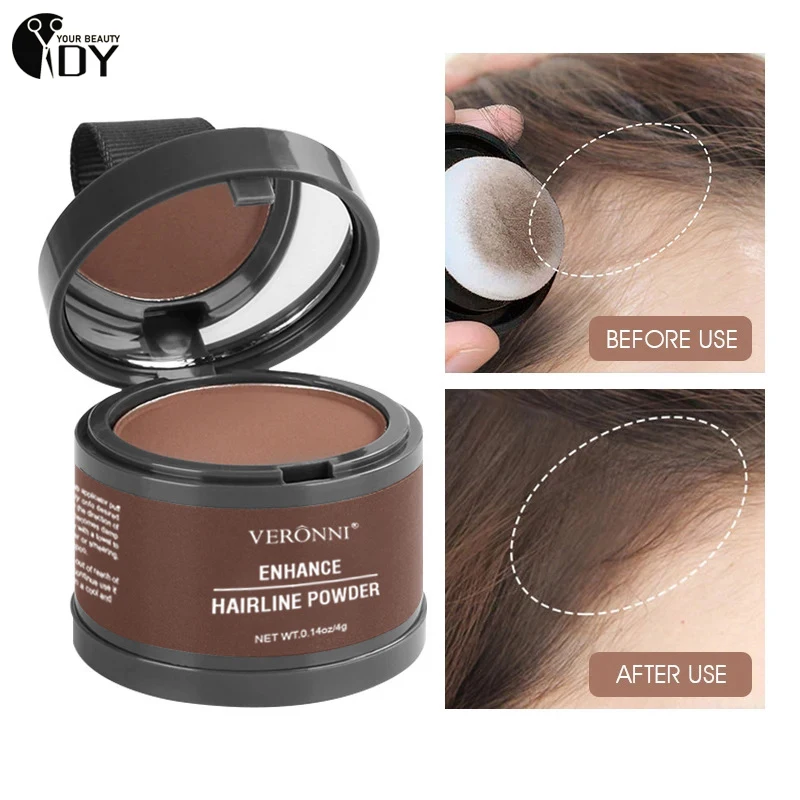 14colors Hair Line Powder Black Root Up Natural Instant Waterproof Hairline Shadow Concealer Coverage Paint Repair Fill In Hair