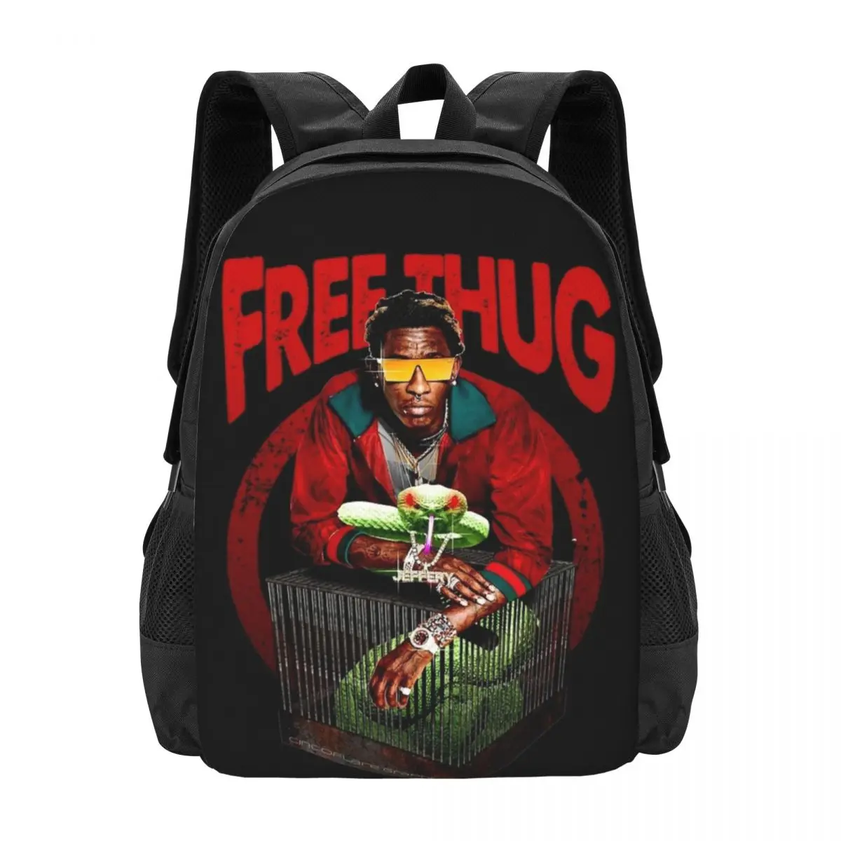 FREE YOUNG THUG RAP TOUR GRAPHIC Shoulder Bag Backpack Holiday With Zipper Bag For Office Nice gift Multi-Style