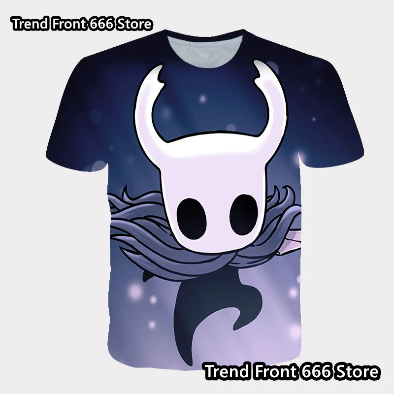 Boy's Girl's Hollow Knight Game Cartoon Pattern Tshirts 3D Prited  Kids Tops Children Summer Casual Short Sleeve T-shirt