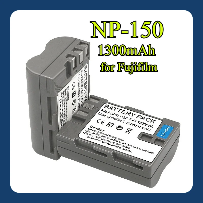 بطارية 1300 مللي أمبير NP-150 لـ Fujifilm FinePix S5 Pro IS S5Pro - FNP150 بديلة مع بطارية ليثيوم شحن سريع