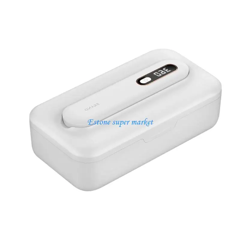 Caja esterilizadora chupete portátil 090B para mordedores y chupetes, estuche almacenamiento higiénico, modo inteligente