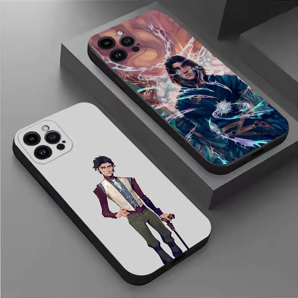 

Anime Arcane Viktor Phone Case For iPhone 16,15,14,13,12,11 Plus,Pro Max,XS,X,XR,SE,Mini,8,7,Soft Silicone Black Cover