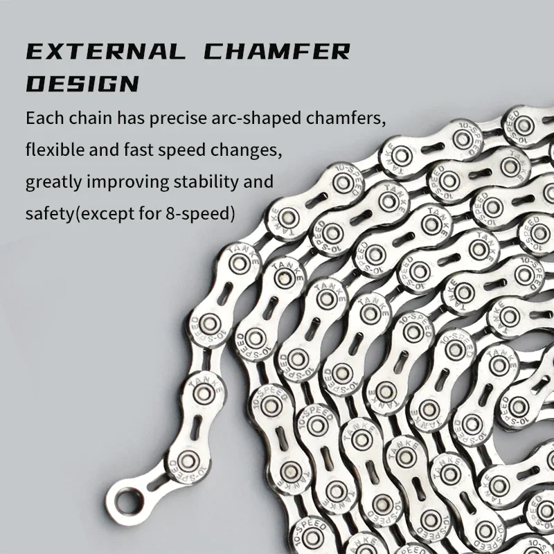 TANKE Bike Chain S8 S9 S10 S11 S12 MTB Road Bicycle Chains,Variable Speed Chain 116/126L High Quality Current Cycling Accessorie