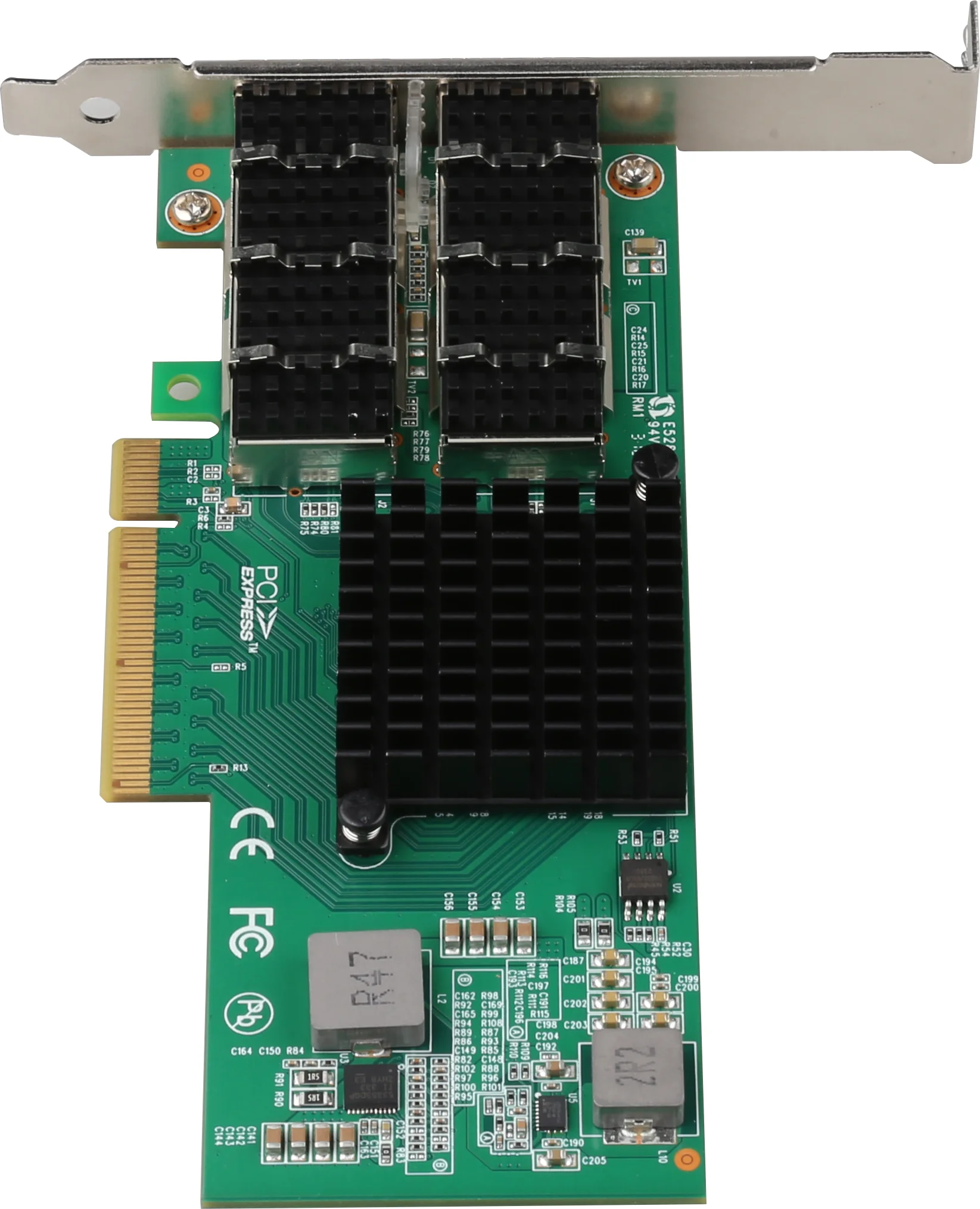 Tarjeta LAN PCIe Gen3.0-8X 40G QSFP de 2 puertos compatible con Intel/XL710-BM2 y AM2 velocidades de red múltiples 40G/10G/1G servidor interno con cable
