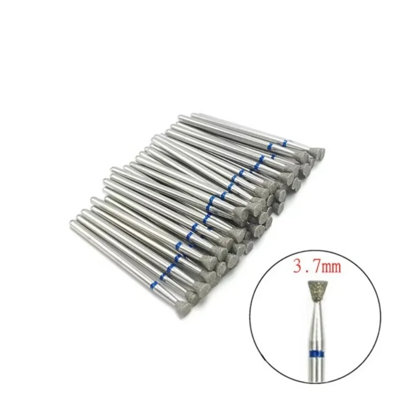 50-pack T-shaped Inverted Tapered Diamond Drill Bits for Exfoliation Electric Nail Machine Accessories Sharpening Accessories